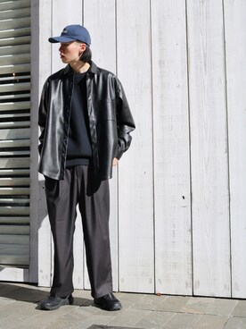 「JOINT WORKS（ジョイントワークス）のアイテム（パンツ）」を使った、はせしゅんさん（メンズ・175cm）の冬コーディネート