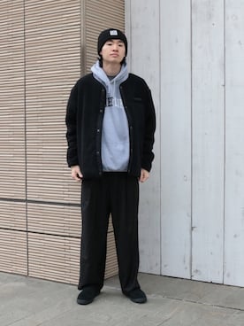 「JOINT WORKS（ジョイントワークス）のアイテム（パンツ）」を使った、はせしゅんさん（メンズ・175cm）の冬コーディネート