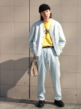 「SMITH'S（スミス）のアイテム（ブルゾン）」を使った、はせしゅんさん（メンズ・175cm）の冬コーディネート