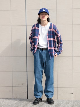 「SMITH'S（スミス）のアイテム（パンツ）」を使った、はせしゅんさん（メンズ・175cm）の冬コーディネート