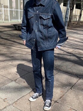 MR.GENTLEMANのデニムジャケットを使った人気ファッション