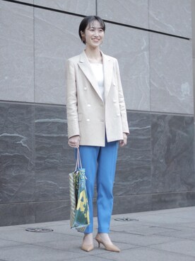 「baebae（ベベ）のアイテム」を使った、志水　愛理さん（レディース・164cm）の冬コーディネート