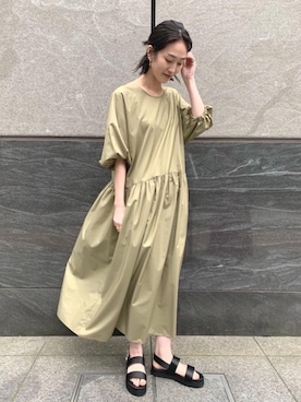 「ASTRAET（アストラット）のアイテム（ワンピース/ドレス）」を使った、志水　愛理さん（レディース・164cm）の春コーディネート