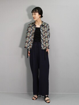 「UNITED ARROWS（ユナイテッドアローズ）のアイテム（タンクトップ）」を使った、志水　愛理さん（レディース・164cm）の夏コーディネート