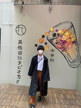 「アイテム（イヤーカフ）」を使った、TAIさん（メンズ・169cm）の春コーディネート