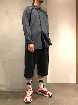 「MINOTAUR（ミノトール）のアイテム」を使った、スタッフHさん（メンズ・175cm）の夏コーディネート