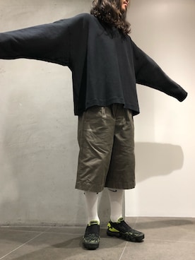 「B2nd」｜「アイテム（スウェット）」を使った、スタッフHさん（メンズ・175cm）の夏コーディネート