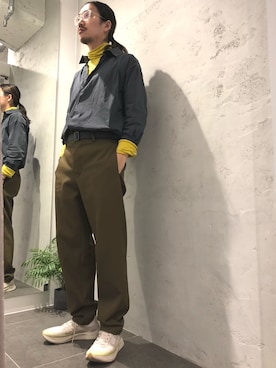 「MINOTAUR（ミノトール）のアイテム」を使った、スタッフHさん（メンズ・175cm）の秋コーディネート