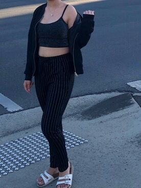 「GLASSONS（グラッソンズ）のアイテム」を使った、陈若婷crtさん（レディース・156cm）の春コーディネート