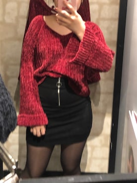 「PULL&BEAR（プルアンドベア）のアイテム（スカート）」を使った、陈若婷crtさん（レディース・156cm）の春コーディネート