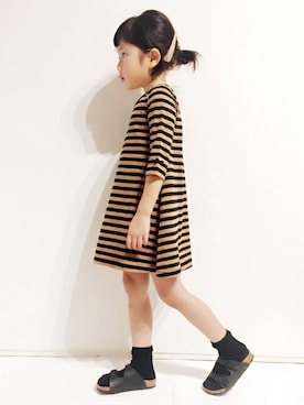 「b・ROOM（ビールーム）のアイテム」を使った、kladskap　クレードスコープさん（キッズ・110cm）の春コーディネート