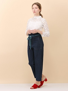 「petit main LIEN（プティマインリアン）のアイテム」を使った、kladskap　クレードスコープさん（レディース・168cm）の春コーディネート