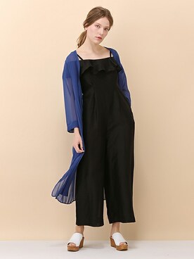 「petit main」｜「アイテム（つなぎ/オールインワン）」を使った、kladskap　クレードスコープさん（レディース・168cm）の春コーディネート