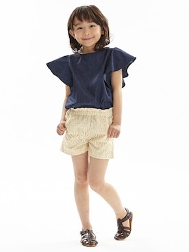 「b・ROOM（ビールーム）のアイテム」を使った、kladskap　クレードスコープさん（キッズ・113cm）の春コーディネート