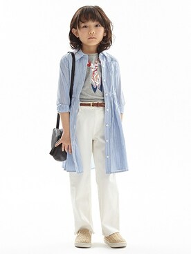 「b・ROOM（ビールーム）のアイテム」を使った、kladskap　クレードスコープさん（キッズ・113cm）の春コーディネート