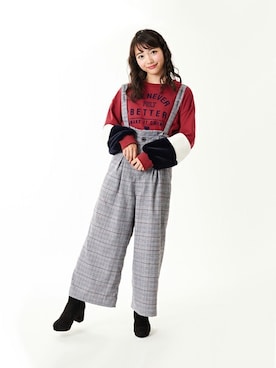 「グレンチェック」｜kladskap　クレードスコープさん（キッズ・154cm）の秋コーディネート