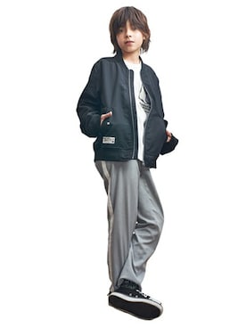 「BLUE CROSS （ブルークロス）のアイテム」を使った、kladskap　クレードスコープさん（キッズ・147cm）の春コーディネート