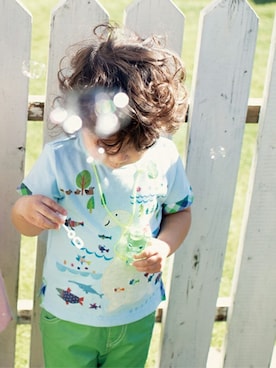 「kladskap（クレードスコープ）のアイテム」を使った、kladskap　クレードスコープさん（キッズ・94cm）の春コーディネート