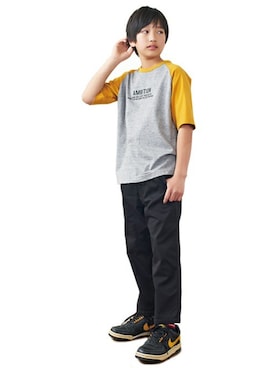 「BLUE CROSS （ブルークロス）のアイテム」を使った、kladskap　クレードスコープさん（キッズ・146cm）の春コーディネート