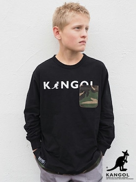 「BLUE CROSS （ブルークロス）のアイテム」を使った、kladskap　クレードスコープさん（キッズ・148cm）の春コーディネート