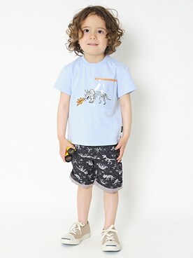 「アクティブ」｜「アイテム（Tシャツ/カットソー）」を使った、kladskap　クレードスコープさん（キッズ・95cm）の春コーディネート