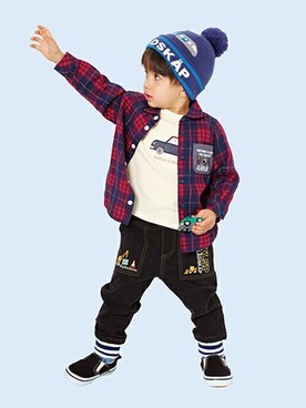 「kladskap（クレードスコープ）のアイテム」を使った、kladskap　クレードスコープさん（キッズ・89cm）の秋コーディネート