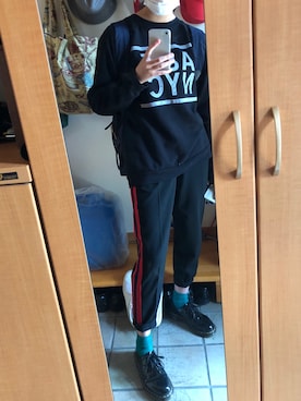 「Abercrombie&Fitch（アバークロンビーアンドフィッチ）のアイテム（スウェット）」を使った、erikaさん（レディース・160cm）の秋コーディネート