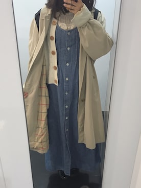 BURBERRYのトレンチコートを使った人気ファッション