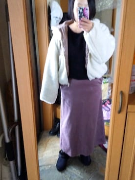 「ADOLESCENCE （アドレセンス）のアイテム（ブルゾン）」を使った、mieさん（レディース・161cm）の秋コーディネート