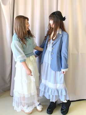 「axes femme POETIQUE（アクシーズファムポエティック）のアイテム（テーラードジャケット）」を使った、axes_staff_arisaさん（レディース・153cm）の春コーディネート