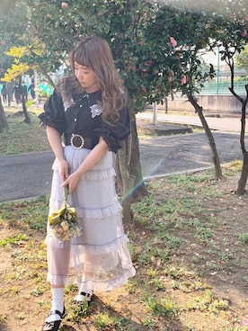 「axes femme POETIQUE（アクシーズファムポエティック）のアイテム（シューズ）」を使った、axes_staff_arisaさん（レディース・153cm）の春コーディネート
