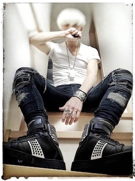 「CIPPY CRAZY HORSE（シピークレイジーホース）のアイテム」を使った、pierceさん（メンズ・175cm）の春コーディネート