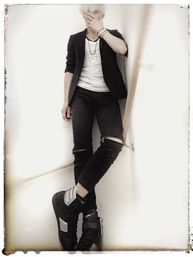 「CIPPY CRAZY HORSE（シピークレイジーホース）のアイテム」を使った、pierceさん（メンズ・175cm）の春コーディネート