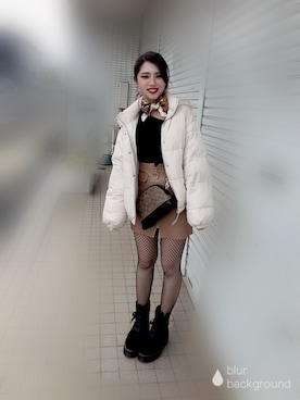 山口さん（レディース・156cm）の冬コーディネート