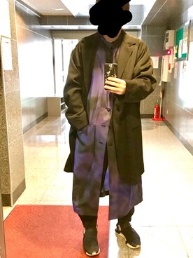 「Yohji Yamamoto POUR HOMME（ヨウジヤマモトプールオム）のアイテム（その他アウター）」を使った、osamu511さん（メンズ・168cm）の春コーディネート