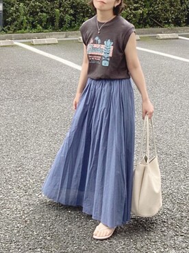 𝚝𝚘𝚞.𝚊さん（レディース・152cm）の夏コーディネート