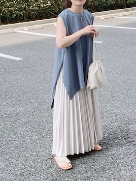 𝚝𝚘𝚞.𝚊さん（レディース・152cm）の夏コーディネート