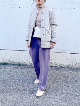 「CFT.（シフト）のアイテム（アクセサリー）」を使った、𝚝𝚘𝚞.𝚊さん（レディース・152cm）の冬コーディネート