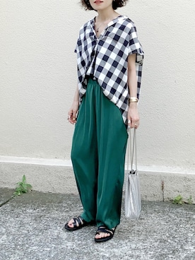 「CFT.（シフト）のアイテム（アクセサリー）」を使った、𝚝𝚘𝚞.𝚊さん（レディース・152cm）の春コーディネート