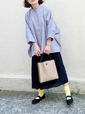 「CFT.（シフト）のアイテム（アクセサリー）」を使った、𝚝𝚘𝚞.𝚊さん（レディース・152cm）の春コーディネート