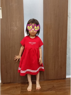 「HusHusH（ハッシュアッシュ）のアイテム（ワンピース/ドレス）」を使った、ちょんかさん（キッズ・90cm）の夏コーディネート
