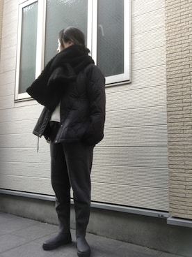 「EN ROUTE（アンルート）のアイテム」を使った、_oimuf_さん（レディース・160cm）の冬コーディネート
