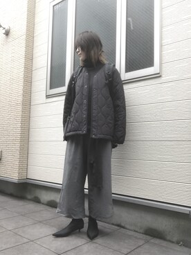 「EN ROUTE（アンルート）のアイテム」を使った、_oimuf_さん（レディース・160cm）の冬コーディネート