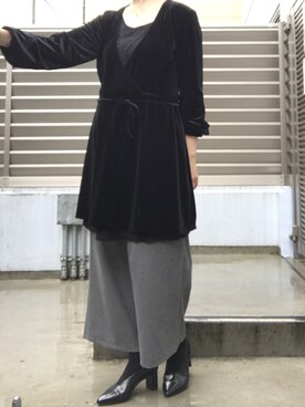 「雨」｜「アイテム（ブーティ）」を使った、_oimuf_さん（レディース・160cm）の春コーディネート