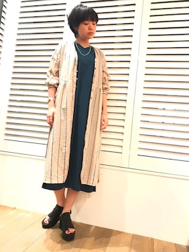 「B'2nd（ビーセカンド）のアイテム（ワンピース/ドレス）」を使った、funayamaさん（レディース・163cm）の春コーディネート
