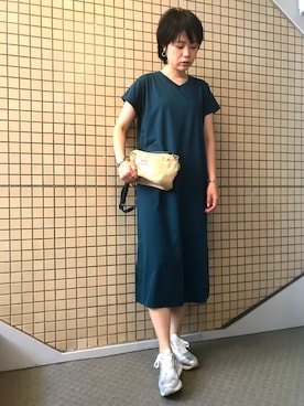 「B'2nd（ビーセカンド）のアイテム（ワンピース/ドレス）」を使った、funayamaさん（レディース・163cm）の夏コーディネート