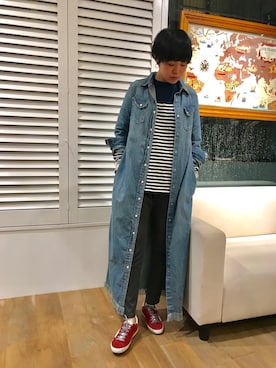 「B'2nd（ビーセカンド）のアイテム（ワンピース/ドレス）」を使った、funayamaさん（レディース・163cm）の秋コーディネート