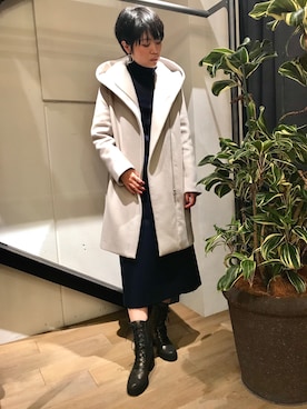 「LD TUTTLE（エルディータートル）のアイテム（ブーツ）」を使った、funayamaさん（レディース・163cm）の秋コーディネート