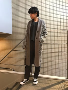 「B'2nd（ビーセカンド）のアイテム（ワンピース/ドレス）」を使った、funayamaさん（レディース・163cm）の秋コーディネート