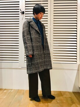 「フユコーデ」｜「アイテム（ブーツ）」を使った、funayamaさん（レディース・163cm）の冬コーディネート